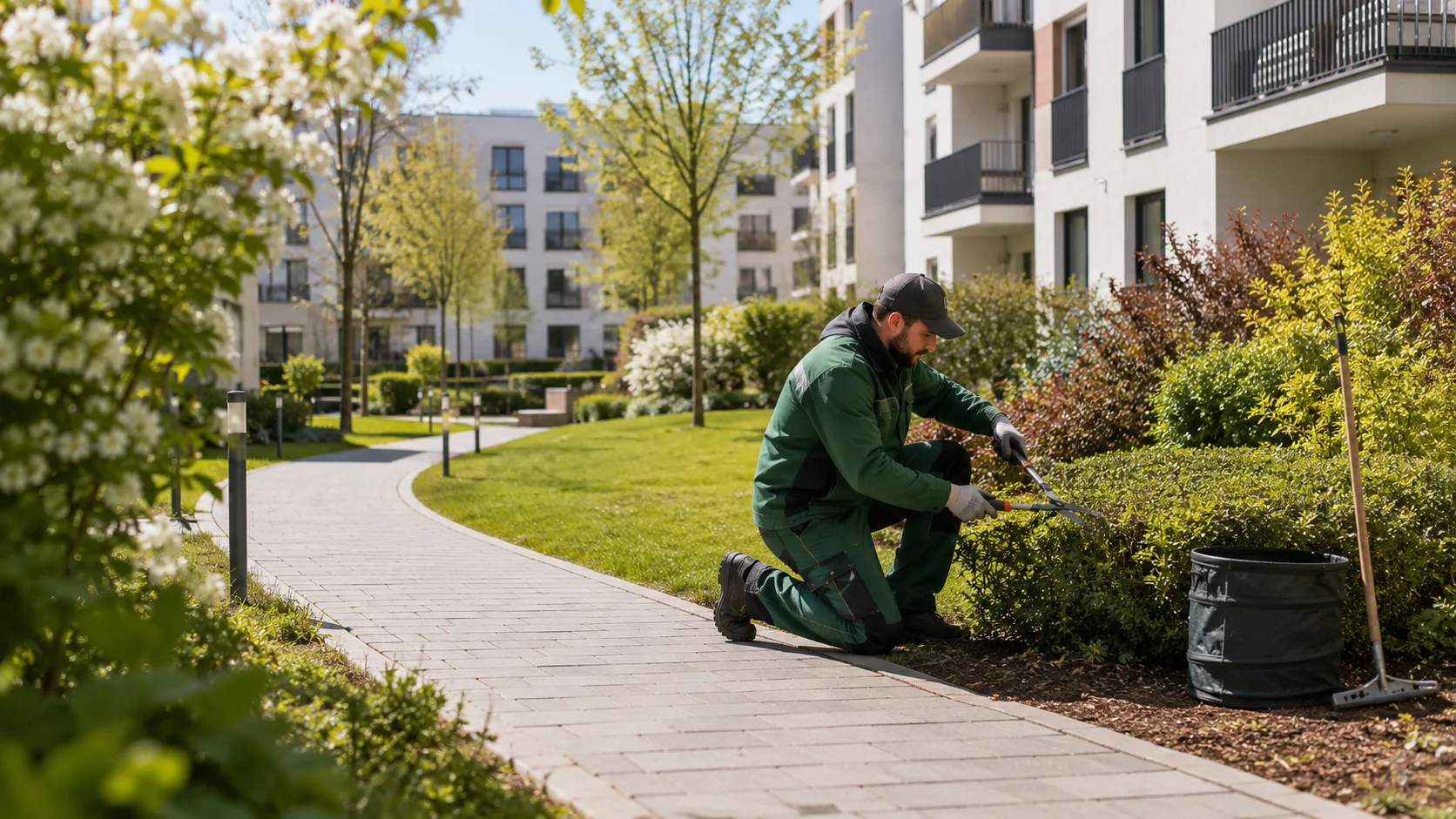 Gartenpflege für Wohnanlagen: Regelmaessige Pflege einfach erklärt